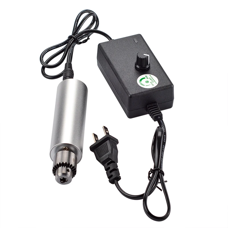 Günstige 1PC 6 V 24 V Mini Elektrische Bohrer DIY 385 DC Motor w JT0 Chuck 24V netzteil Power Tool