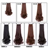 MANWEI  Long Lady Girl  Curly Clip In Hair Tail False Hair Ponytail Hairpiece With Hairpins Synthetic Hair Pony Tail Hair Extens ► Photo 2/6