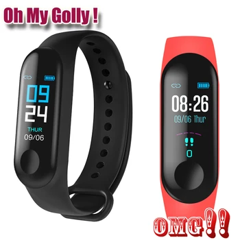

OMG!! M3 Smart Band Sport Bracelet Fitness Tracker reloj inteligente Wristband Monitor 0.96 inch Heart Rate Monitor Smart band
