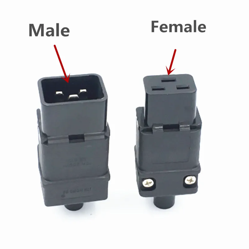 Разъем для электрического кабеля питания переменного тока IEC320 C19 C20 16A 250 В |