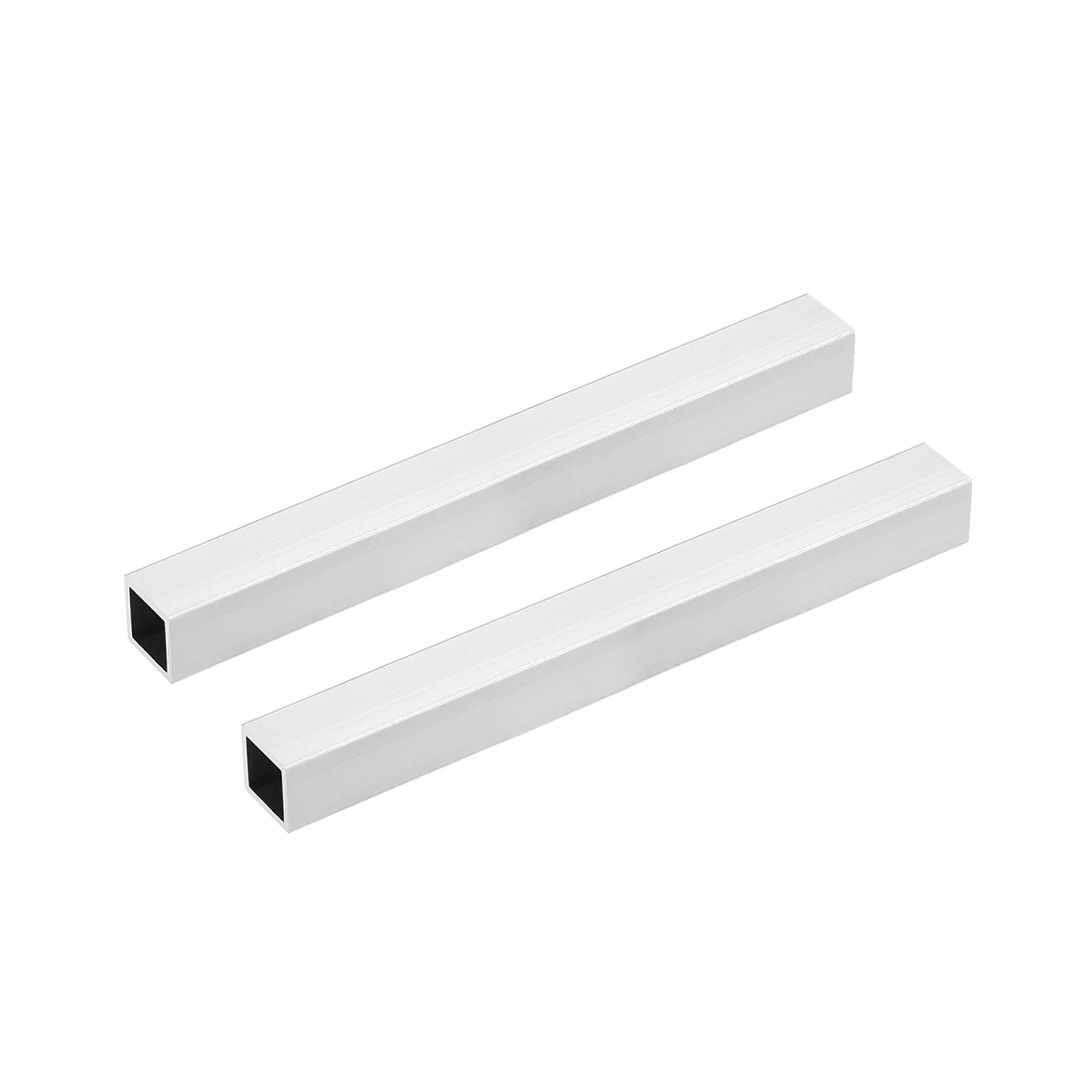uxcell 2pcs 200mm Length 6063 Aluminum Square Tube Seamless Straight Pipe Tubing Construction Tool Parts трубка