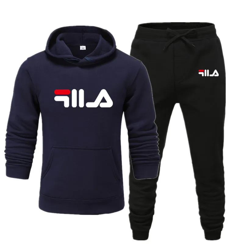 MensSportswear HoodiesSweatpants Jogging Suit Sportswear White Multicolor Printing Comfortable Fashion Large Size Clothes