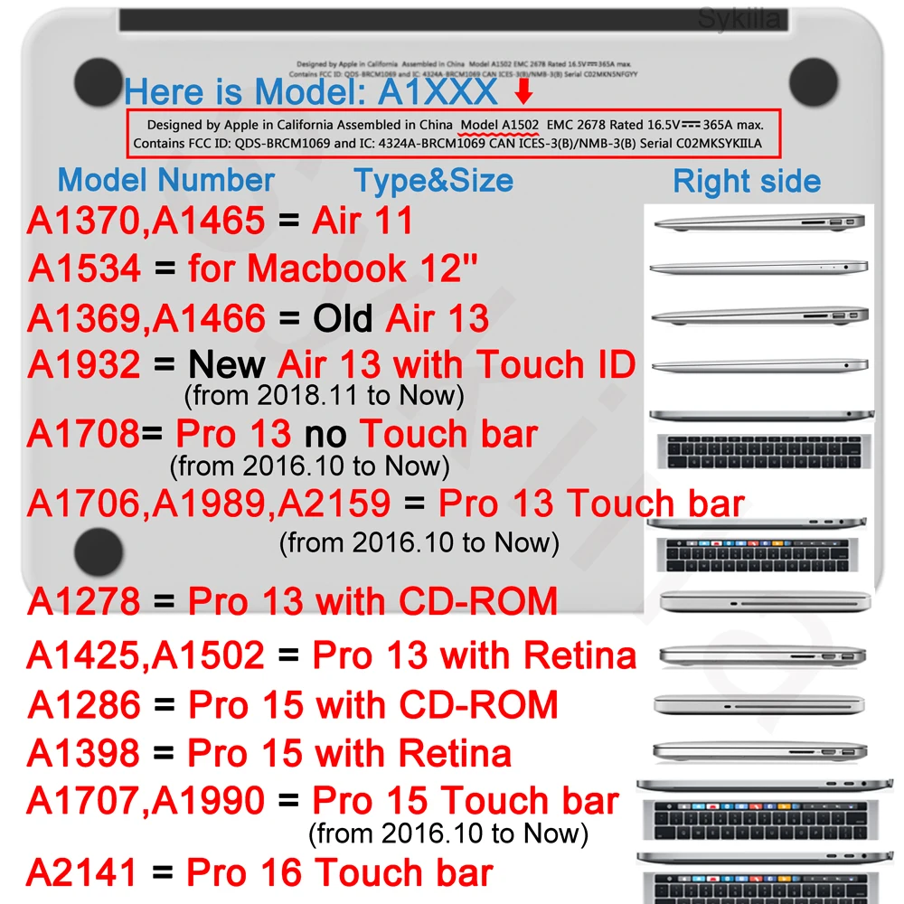 Чехол Sykiila для Macbook Air 13, чехол с рисунком карты мира, чехол с принтом Air 11 Pro 12 13 15 retina Touch Bar, чехол с индивидуальным дизайном