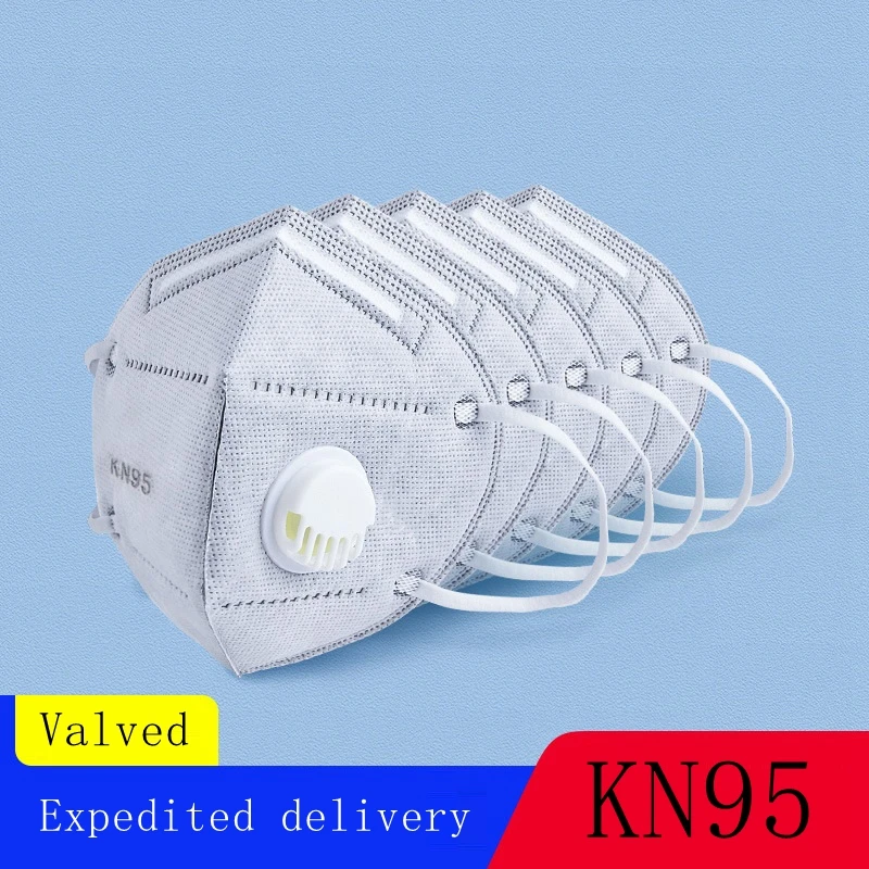 

1/5/10 Pcs KN95 Mask Valve Valveless KN95 PM2.5 Mouth Nose Protection Face Mouth Breathable Functions Filter Air Pollution Mask