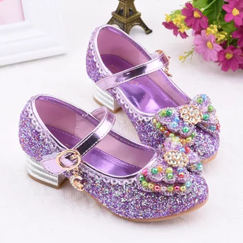 

Girls Spring Flat Shoe Kids Girls Leather Shoes Else Dancing And Party Shoes 2~11 Years Old Toddler Princess Shoes B612