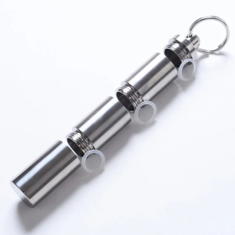

Outdoor Medicine Pill Bottles With Pretty Pack Survival Waterproof Aluminum Tank Mini EDC Box Cases for Storage LQ4857