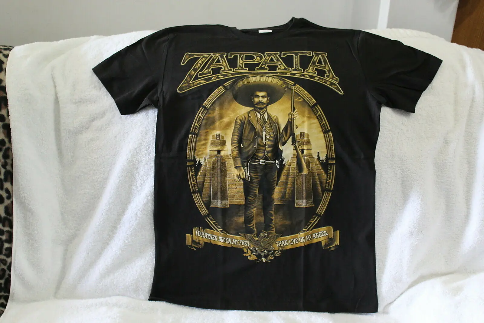 

Mexican Revolutionary Hero Emiliano Zapata Mexican Pyramid T-Shirt. Summer Cotton Short Sleeve O-Neck Mens T Shirt New S-3XL
