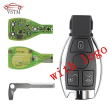 Coque de clé intelligente avec Logo, jeton MB BGA XHORSE VVDI BE Key Pro pour be-nz V1.5 PCB, Version améliorée