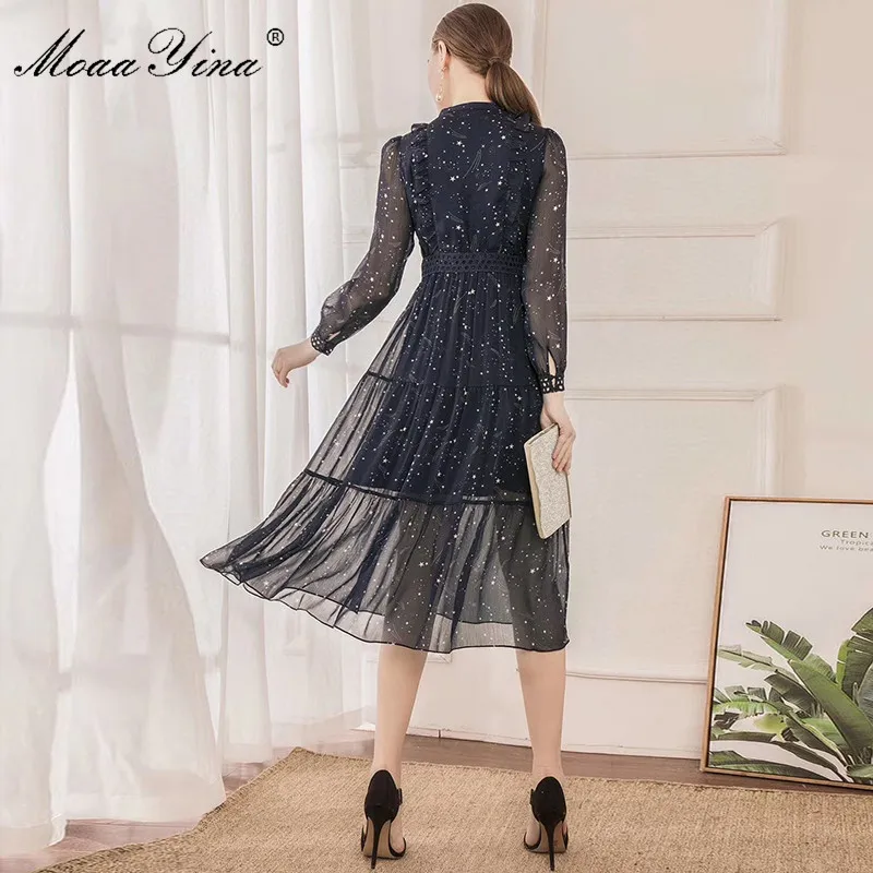 Sexy Purple Floral Cape Mesh Perspective Trailing