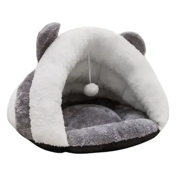 

washable pet bed Pet Cave, Cat Bed and Cave, Small Dog Bed, 2-in-1 foldable