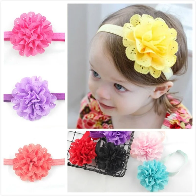 

Children's Hair Band Baby Hollow Hair Band Elastic Band Mesh Head Rope Baby Hair Accessories Baby Turban Children's Turban