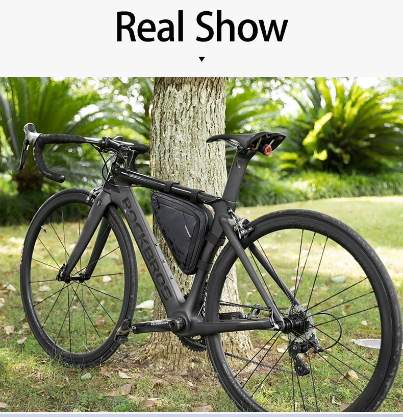 Bicycle Bag Ultra-light Tube Bike Storage Bag Triangle Saddle Frame Pouch for Cy