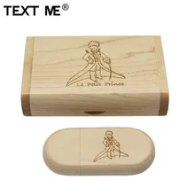 TEXT ME engrave Walunt wood Maple wood wooden+box LOGO print usb flash drive usb2.0 4GB 8GB 16GB 32GB 64GB photography gift