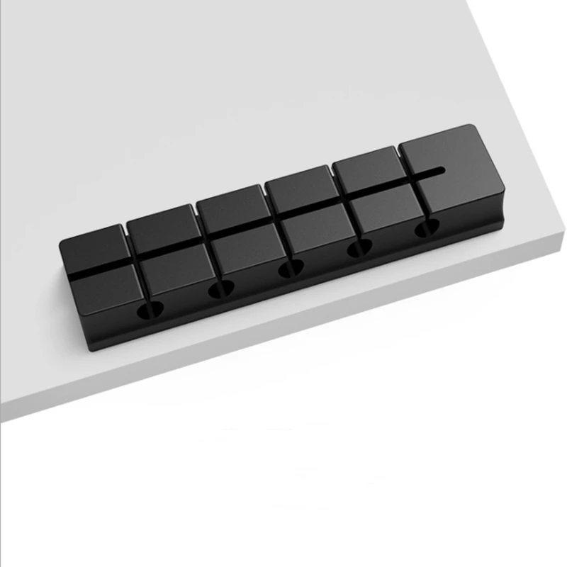 Double Row Cable Organizer Silicone USB Winder Desktop Tidy Management Holder for Headphone Wire | Электроника