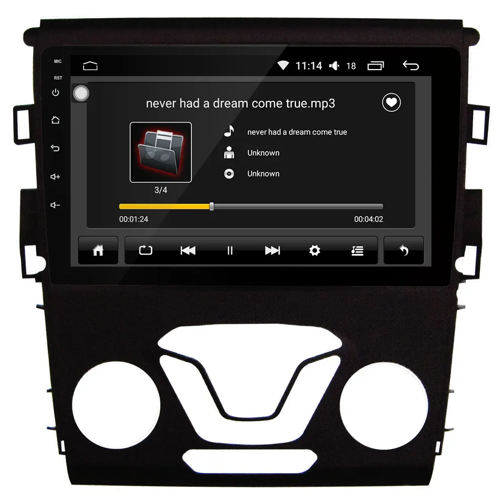 " четырехъядерный 1024*600 HD экран Android 8,1 Автомобильный gps Радио навигатор для ford Mondeo Fusion 2013