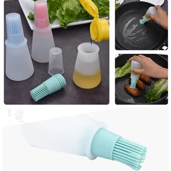 

Silicone measuring Spice container Oil Brush Cake Bread barbecue spice jar spice organizer Kitchen supplies Gadgets especieros