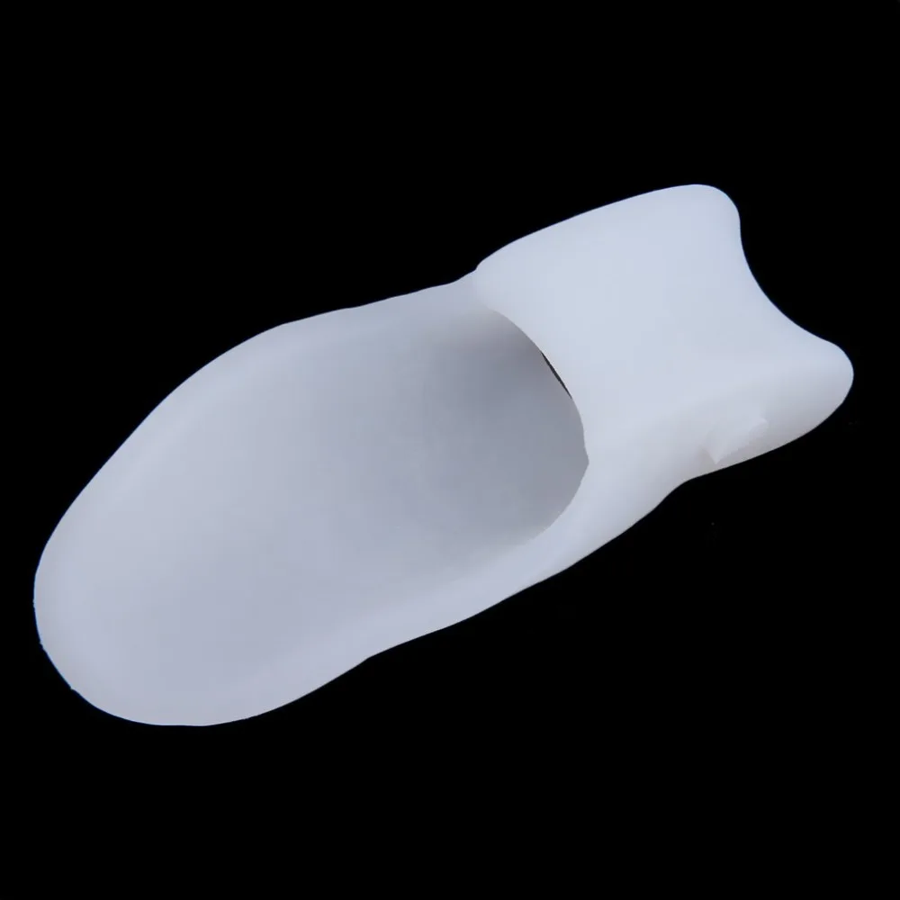 2 шт силиконовые гелевые подушечки для ног, два отверстия, разделитель для пальцев, вальгусная деформация большого пальца, защитный регулятор вальгусной деформации