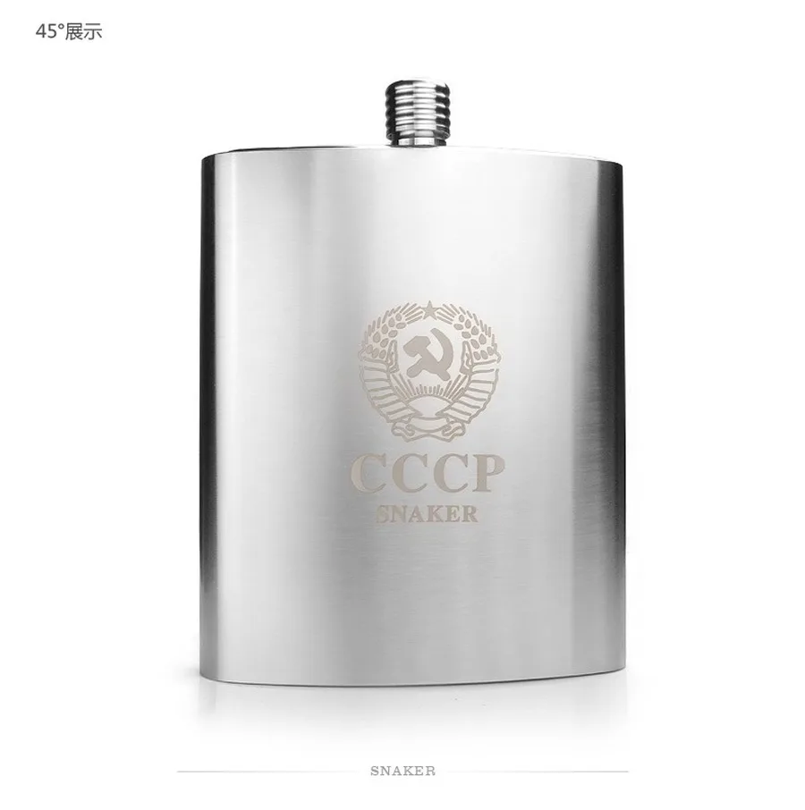 

Large Leather Stainless Steel Portable Hip Flask Wedding Gifts for Groomsmen Portable Alcohol Container Military Flask HH50JH