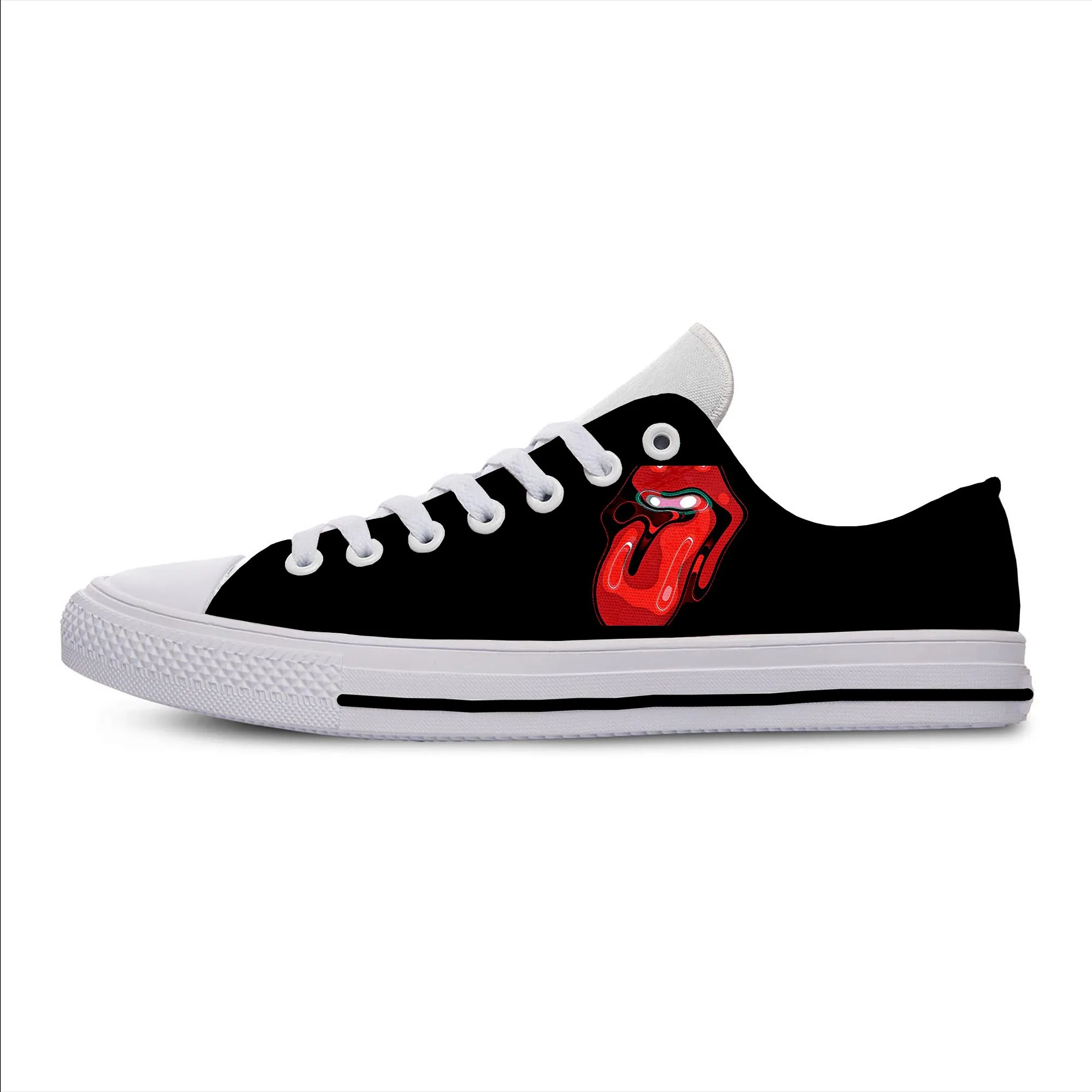 Модные кроссовки De Los Rolling Stones с 3d принтом для мужчин/женщин, Harajuku, забавная легкая обувь в стиле хип-хоп