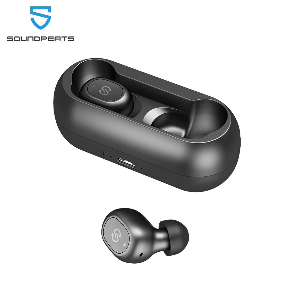 SoundPEATS наушники вкладыши TWS Bluetooth 5 0 Беспроводной стерео Бас звуком мини True