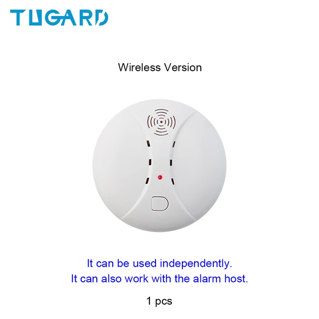 TUGARD S10+S10R Home Security Wireless High Quality Independent Alarm Smoke Detector for Home Security Alarm System YK-010-WSD-S10R