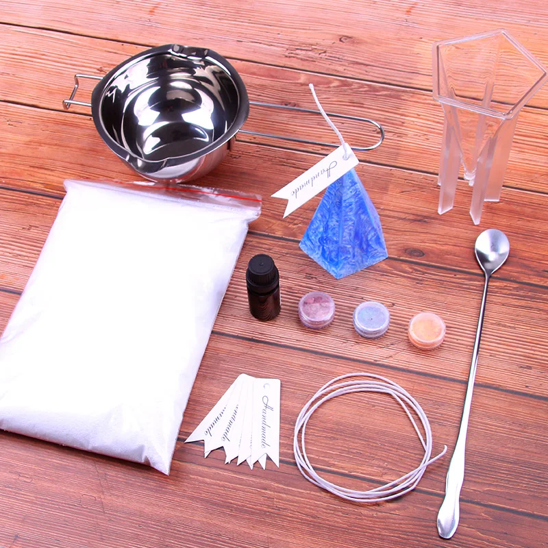 Diy Ice Flower Wax Package Hand Candle Material Package Ice Flower Wax Making Set Diy Candle Accessories Making Supplies