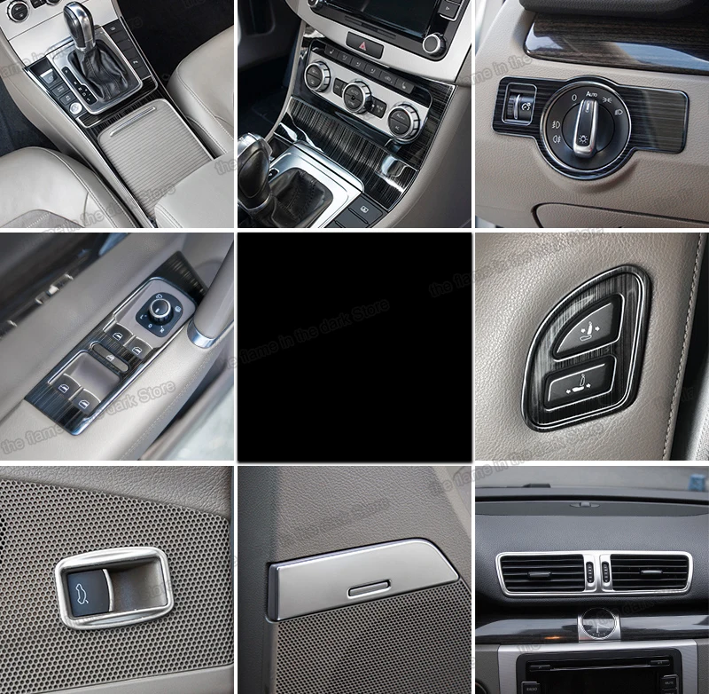 Lsrtw2017 Stainless Steel Car Window Trim Vent Frame Gear Panel Accessories for Volkswagen Passat B7 2012 2013 2014 2015 2016 vw |