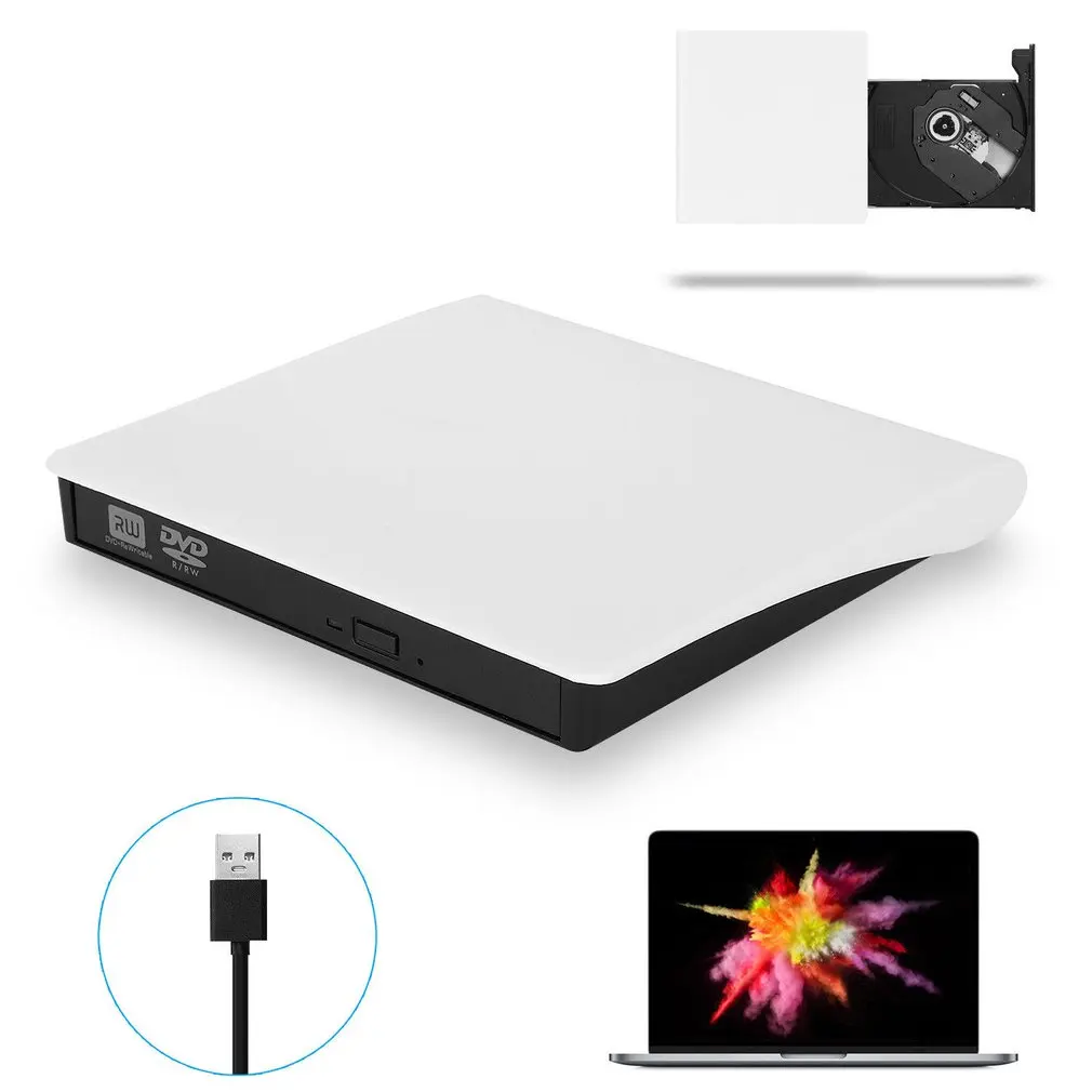 USB 3,0 внешний DVD/CD/VCD горелки высокоскоростной тонкий внешний USB 3,0 DVD горелки Привод DVD-ROW CD-RW
