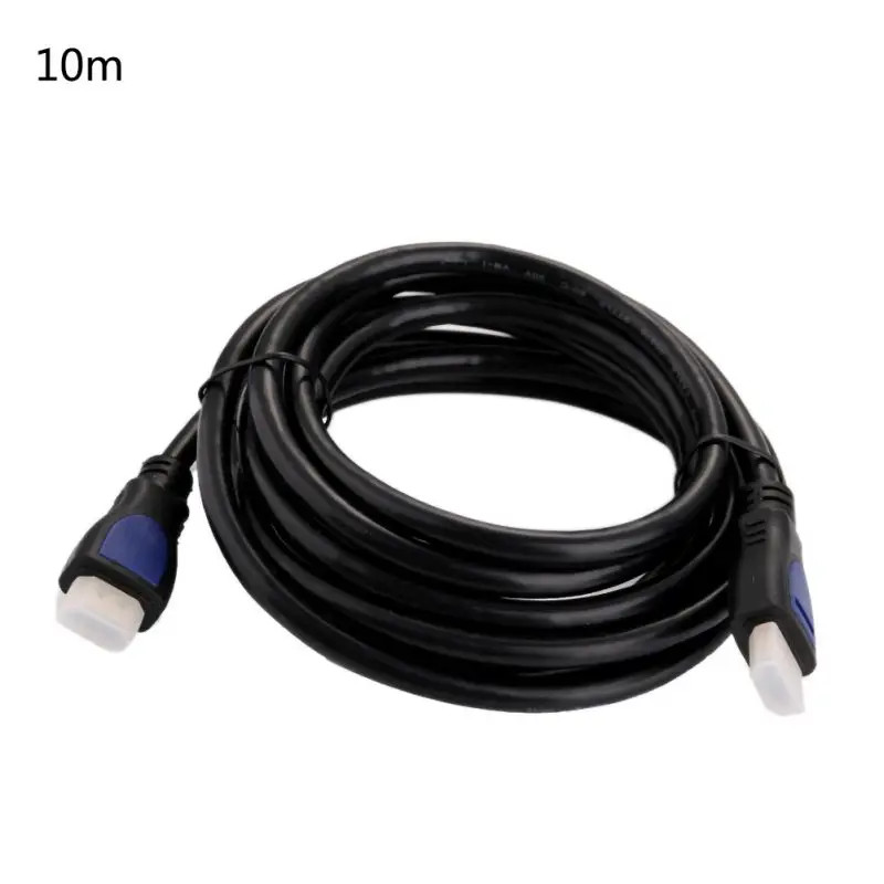 10m Кабель HDMI бескислородный медный сердечник позолоченный интерфейс папа-папа 2,0 кабель 3D 4k Hd Mi для HDTV домашнего кинотеатра PC прочный - Цвет: 10m