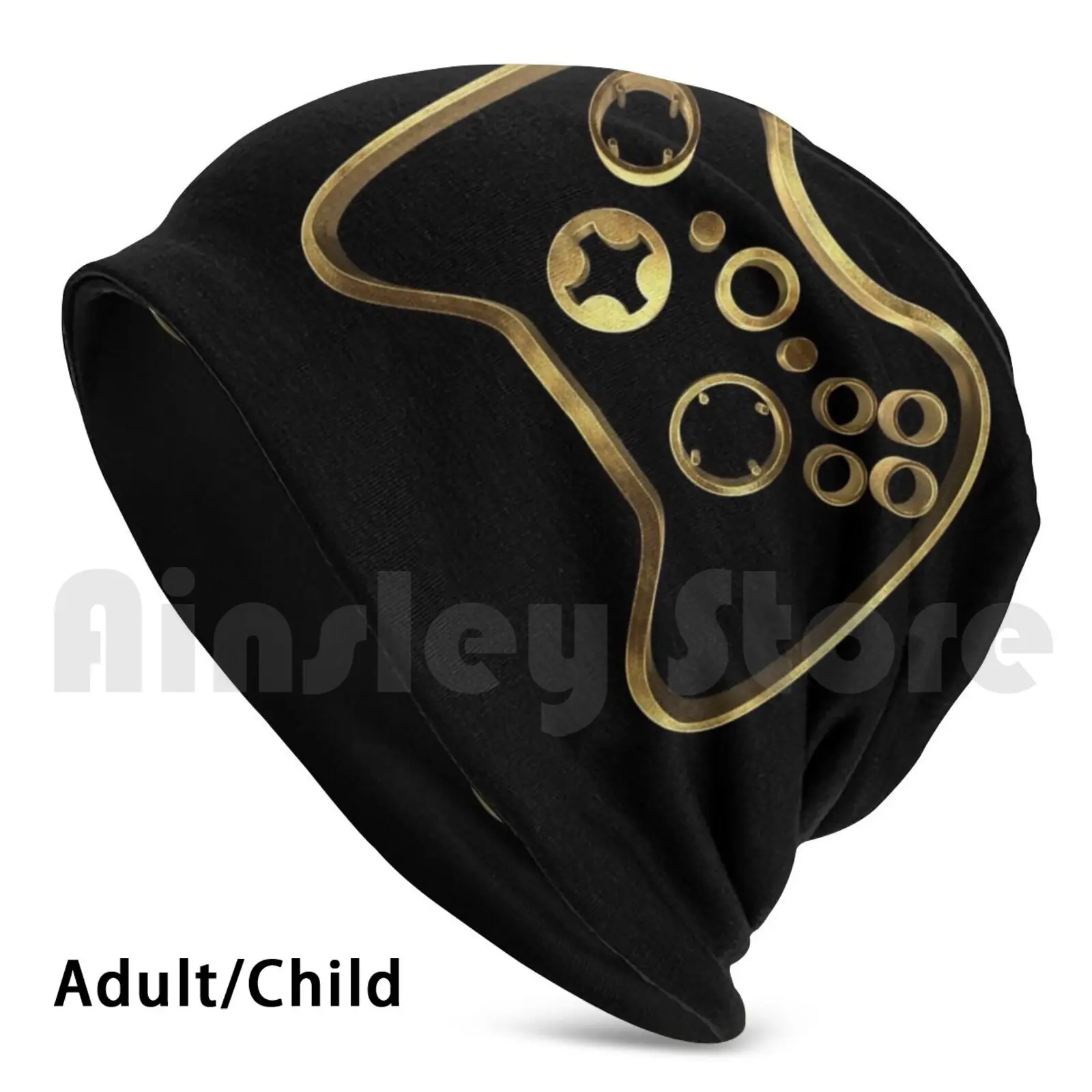 Gamer Joystick Golden Xbox Beanie Hedging Cap Fai Da Te Print Cushion Gamer Joystick Golden Xbox Psp Ps Play Game Joy Gamer Trending