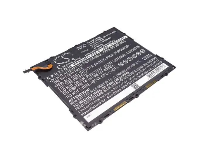 Cameron sino 6000 мА/ч, батарея для Samsung Galaxy Tab A 10,1 TD-LTE Tab A 10,1 Wi-Fi Tab E 10,1 SM-P580 P585M P585N T585C
