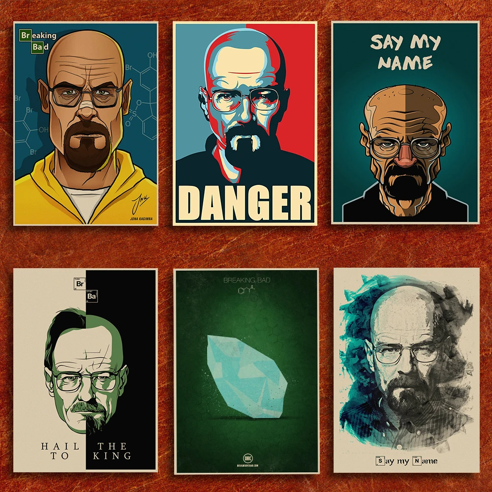 

Breaking Bad movie retro Poster Vintage Kraft Paper Retro Posters Wall Sticker Bar Cafe Decoration Home Decor