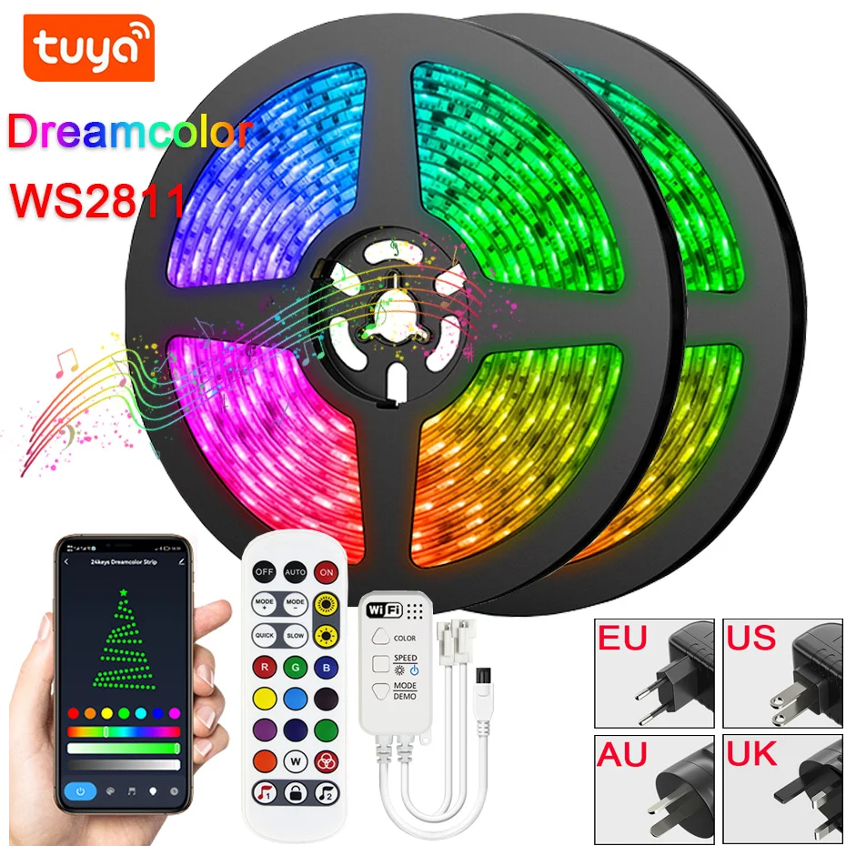 

Светодиодная лента с Wi-Fi, 5-20 м
