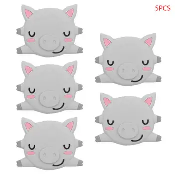 

Cute Cartoon Pig Teether Silicone Molar Stick Baby Infant Teething Soother Toys U50F