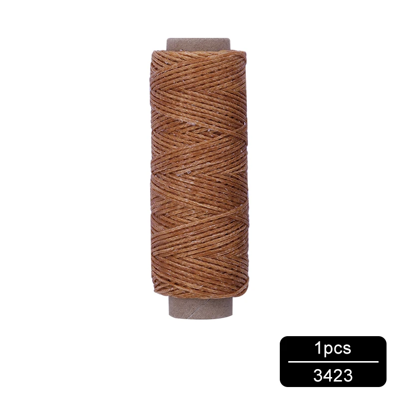NO.3423 MIUSIE 1 шт. 50 м 150D 1 мм кожаный вощеный шнур для DIY инструмент для рукоделия ручная строчка плоская Вощеная швейная линия - Цвет: NO.3423