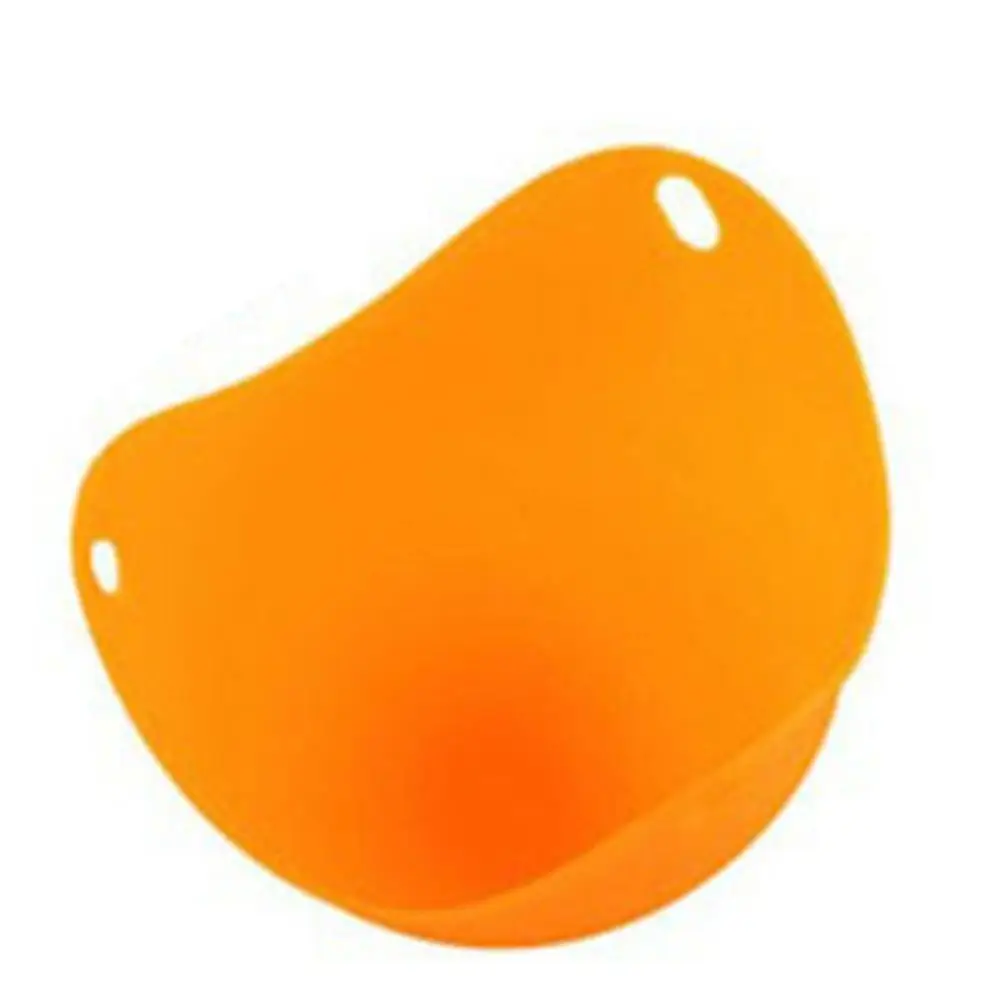 Orange Safety Silicone Egg Cooker Poach kitchen Helpers Easy Cookware Mold Pods Pancake Tool Cook Form for Fried Eggs Baking Egg Cooker - Цвет: Orange