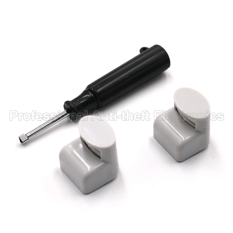안경 AM 58kHz 하드 태그 보안 EAS RF 8.2MHZ 광학 도난 방지 선글라스 알람 100PCs 태그, 드라이버 리무버 1 개 포함