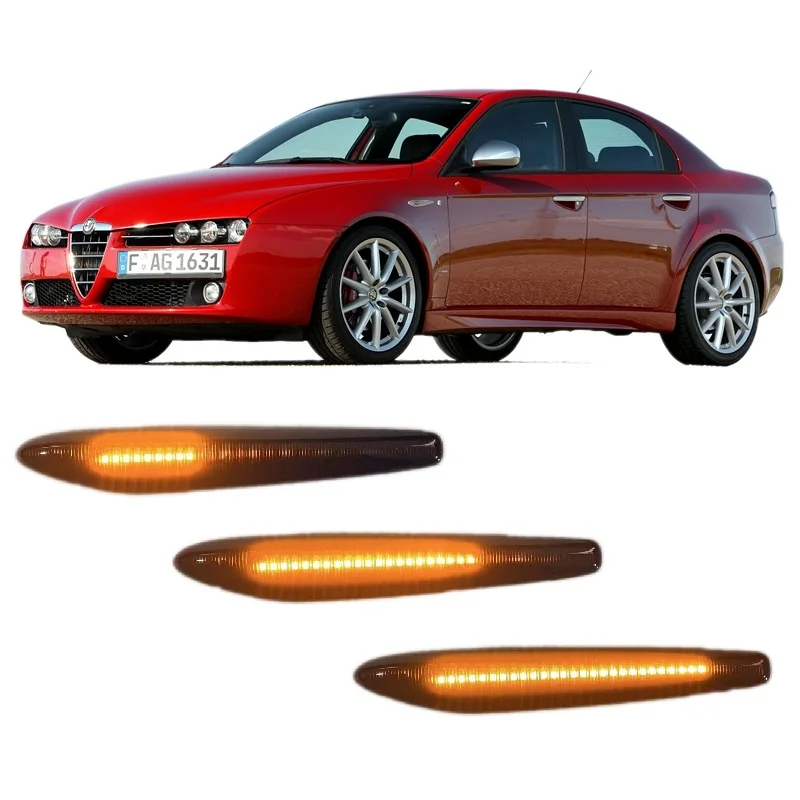 

Подходит для Alfa Romeo 159 автомобиль Brera Spider 939 2005 2006 2007 2008 2009 2010 2011 2012, Динамический светодиодный индикатор, боковой габаритный фонарь