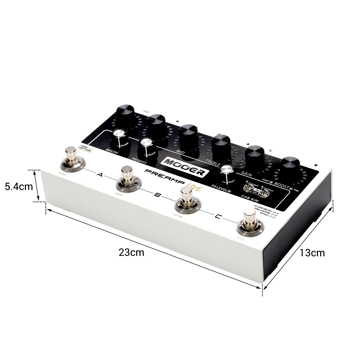 MOOER предусилитель LIVE профессиональная цифровая педаль предусилителя Preamplifier12 Каналы пред-и пост-усилитель 3-полосный Динамик шкаф