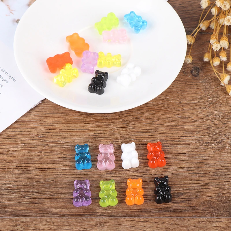 10 шт. полимерная глина для моделирования медведя слайма коробка игрушка детей