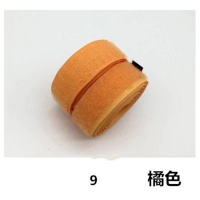 9 Orange 2cm X 2 M Kuke 2 см* 2 м крючок ручной работы и петля без клейкая крепежная лента нейлоновая швейная машина сумки для одежды DIY волшебная нашивка швейные инструменты - Цвет: 9 Orange 2cm X 2 M