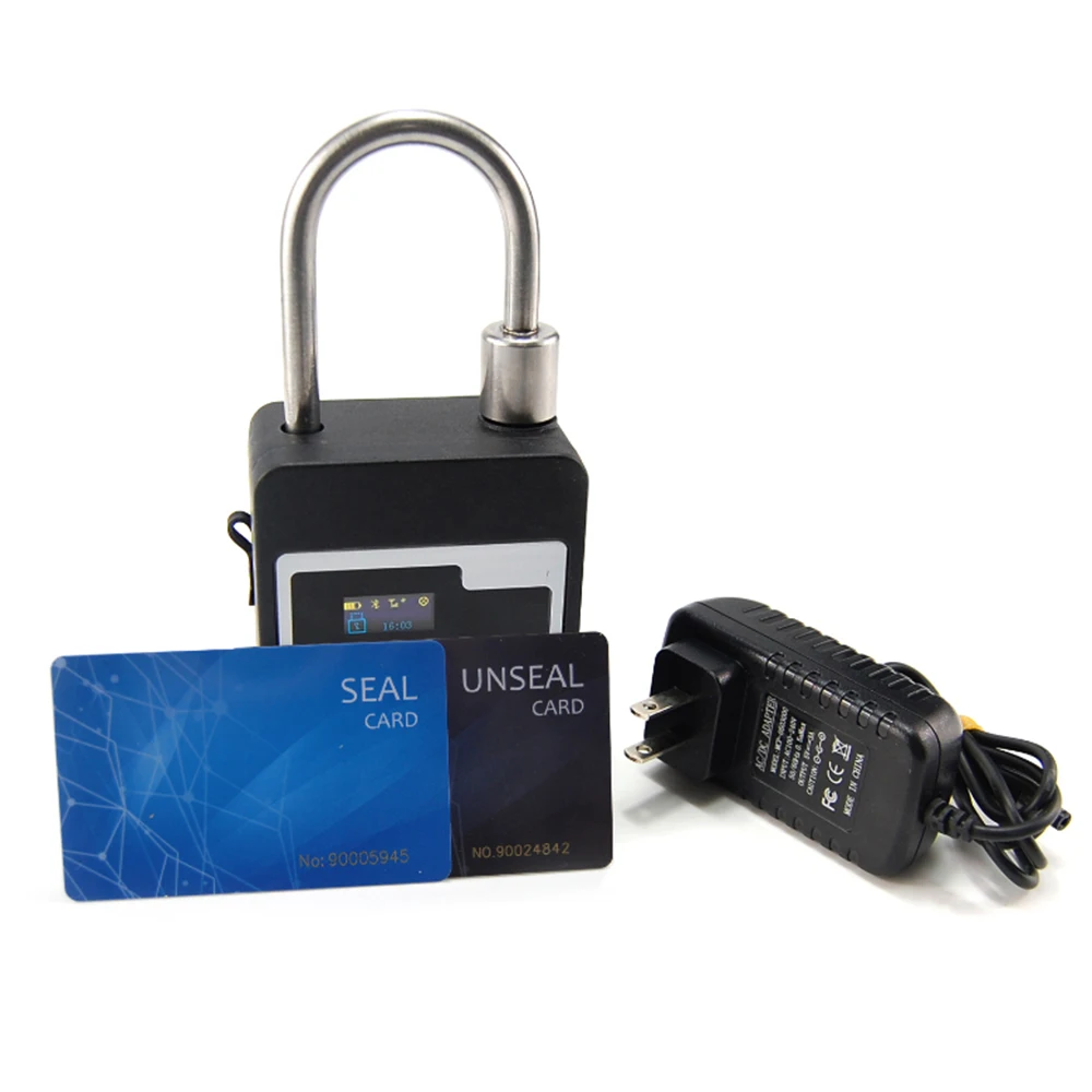 US $306.00 High Security Keyless Bluetooth PadLock GPS Smart Container Seal Real Time Remote Control Password Monitoring Shipping Locks
