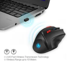 T88 игровой ноутбук 2,4G светодиодный подсветка 4800 dpi 7 клавиш Компьютерные аксессуары Беспроводная мышь регулируемая