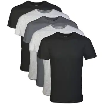 

Men's Assorted Crew T-Shirt Multipack Casual Cotton O-Neck Short