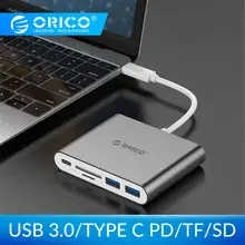 ORICO USB C концентратор type C для мульти USB 3,0 TF/SD разветвитель PD зарядный адаптер док-станция для MacBook Pro аксессуары samsung Galaxy S9