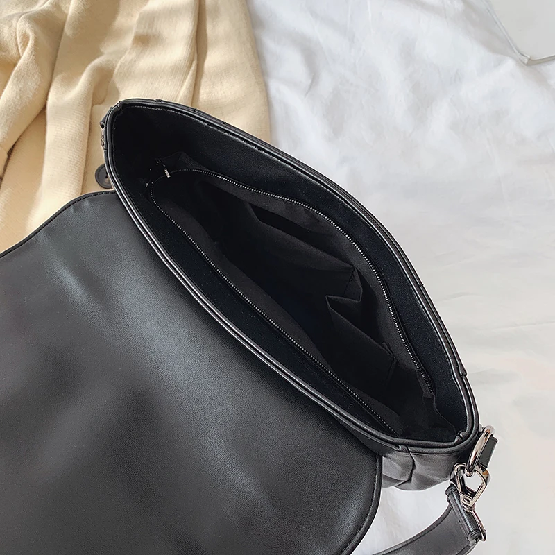 Черные сумки через плечо из искусственной кожи для женщин модная маленькая сумка через плечо женские дорожные сумки и кошельки