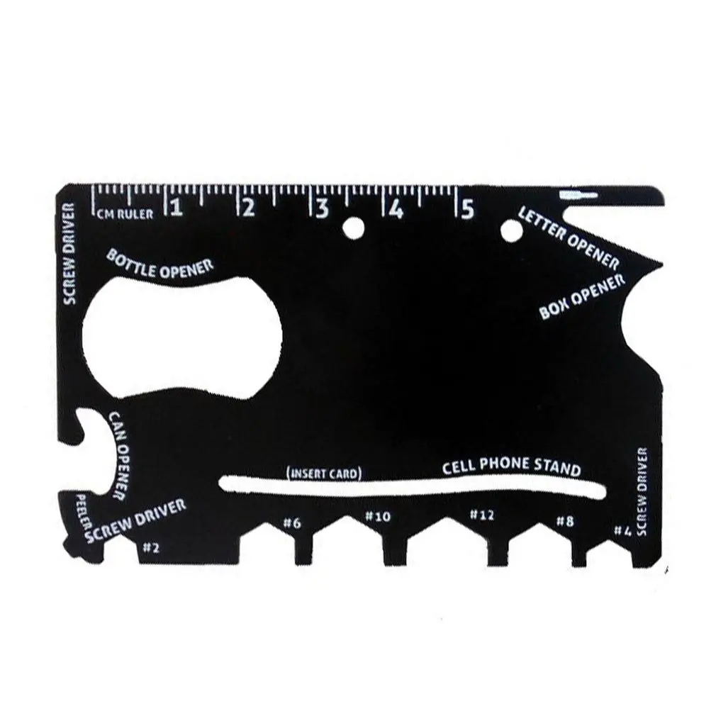 

Stainless Steel High Hardness Ninja Saber Card Wallet Outdoor Camping Emergency Survival Multi-function Combination Tool