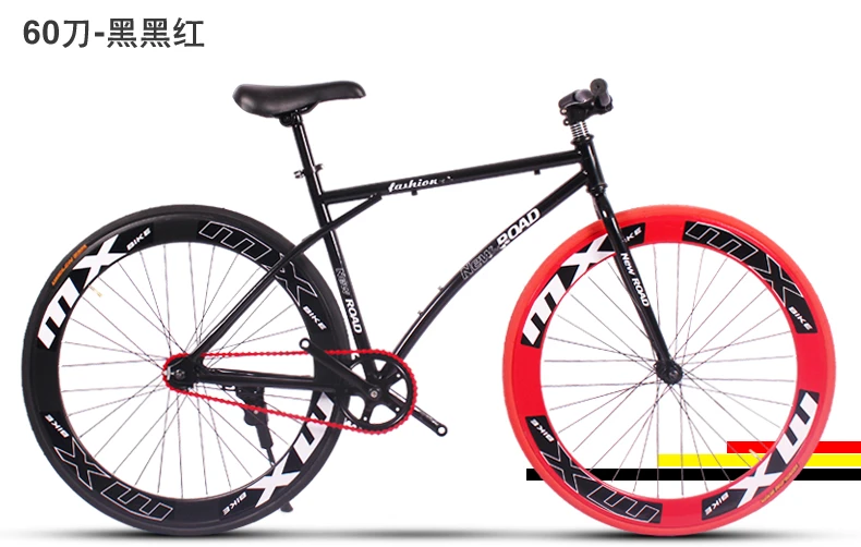 Best New X-front brand colorful carbon steel 26 inch fixed gear rear pedal brake bicicleta student bike road bicycle 30