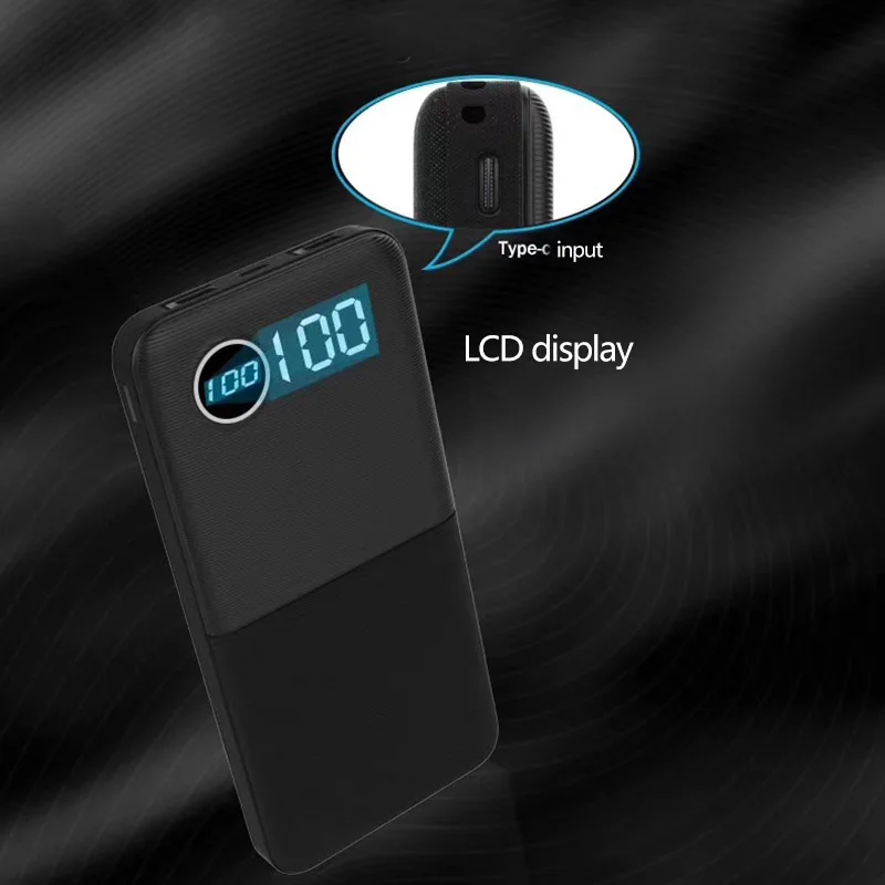 10000 мАч Внешний светодиодный аккумулятор для iPhone 8 XS MAX samsung Xiaomi huawei LG с двумя портами usb power Bank