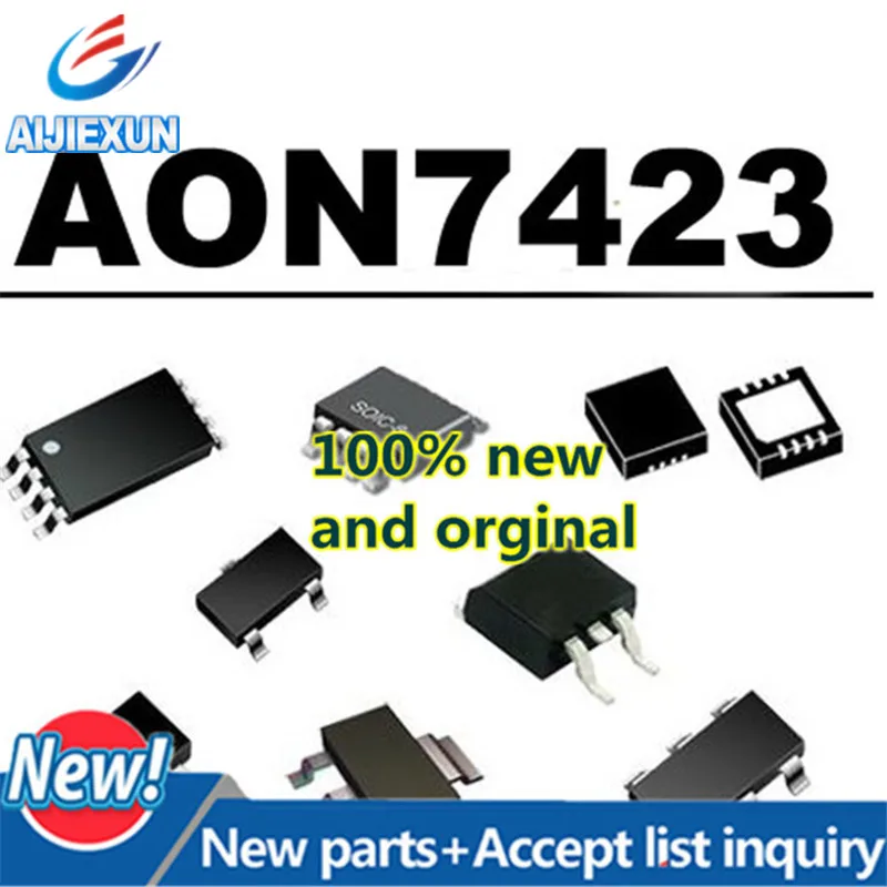 

10 шт., 100% новый и оригинальный AON7423 A0N7423 DFN MOS 20 в P-канальный МОП-транзистор, большой запас